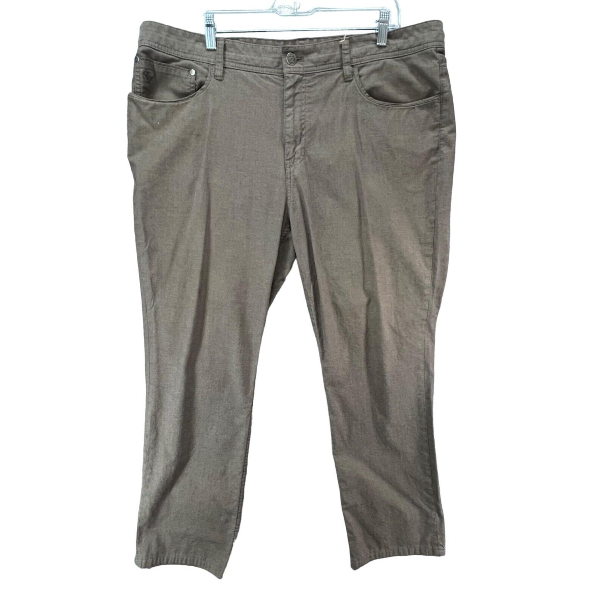 English Laundry Pants Men 40x32 Brown Walker Slim Straight Stretch Chino Classic