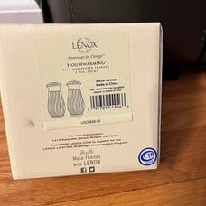lenox salt & pepper shakers housewarming