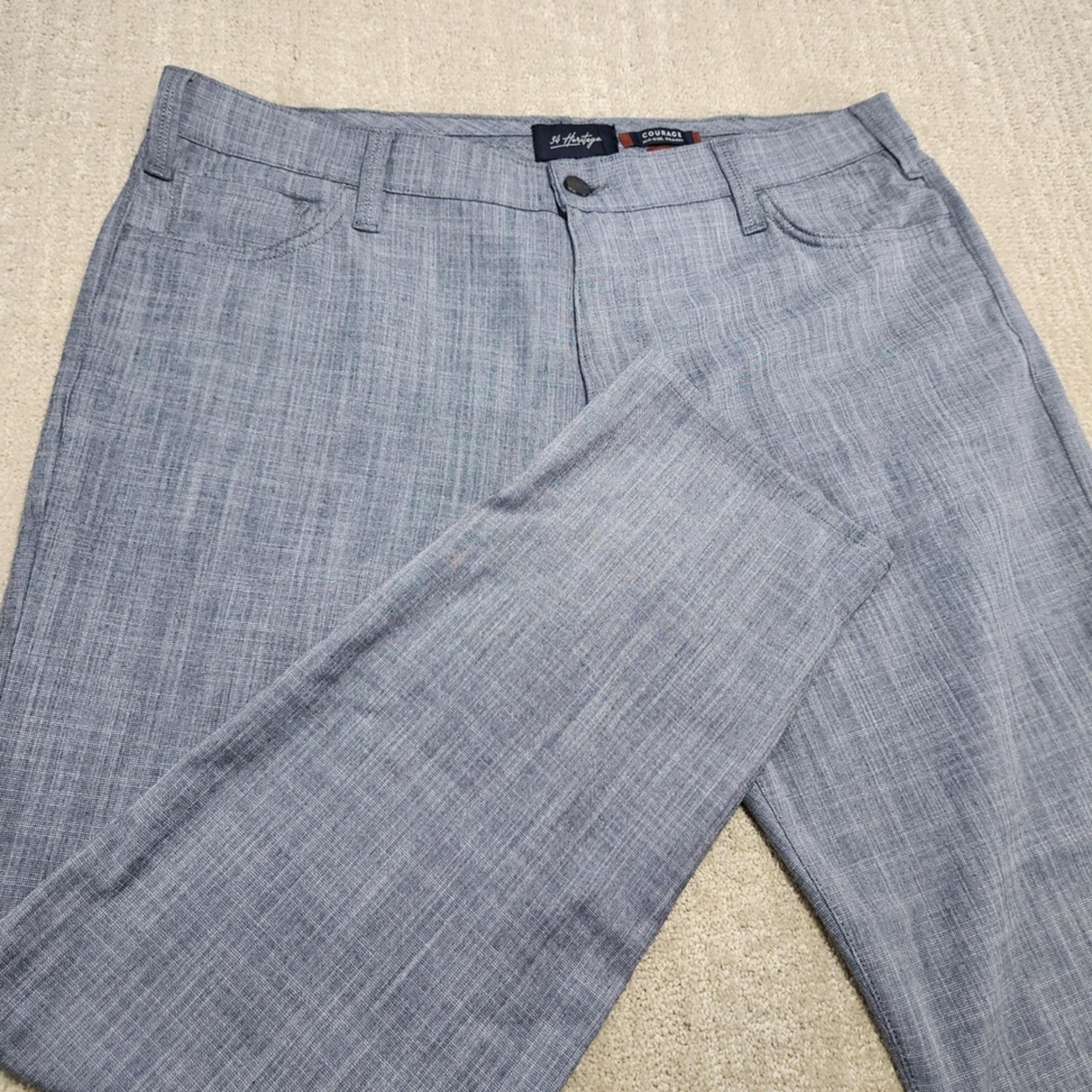 34 Heritage Pants Men 40x32 *READ Courage Performance Golf Chino Straight Leg
