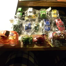12 SMALL TOY TRUCKS & CARS