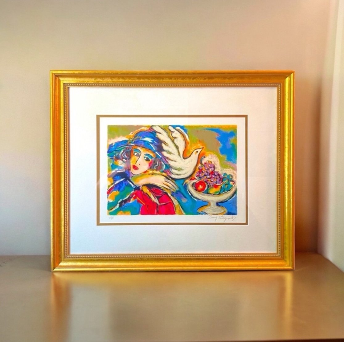 Zamy Steynovitz Limited Edition Artist Proof Serigraph. Frame 20x24, image 10x14
