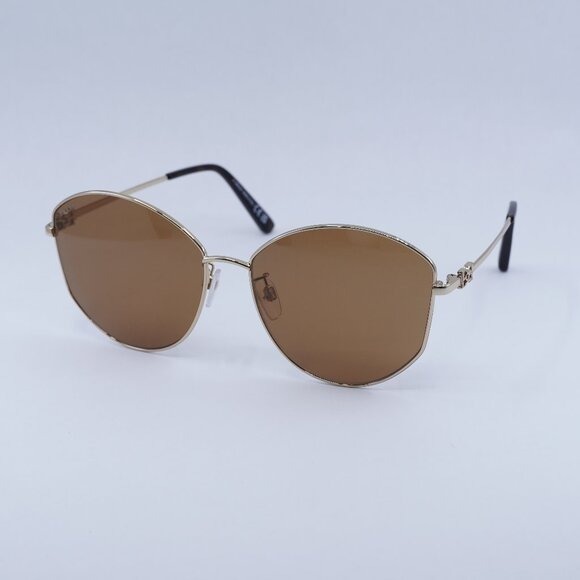 New Bally BY0103-H 28E Sunglasses - Gold Frame, Brown Lenses