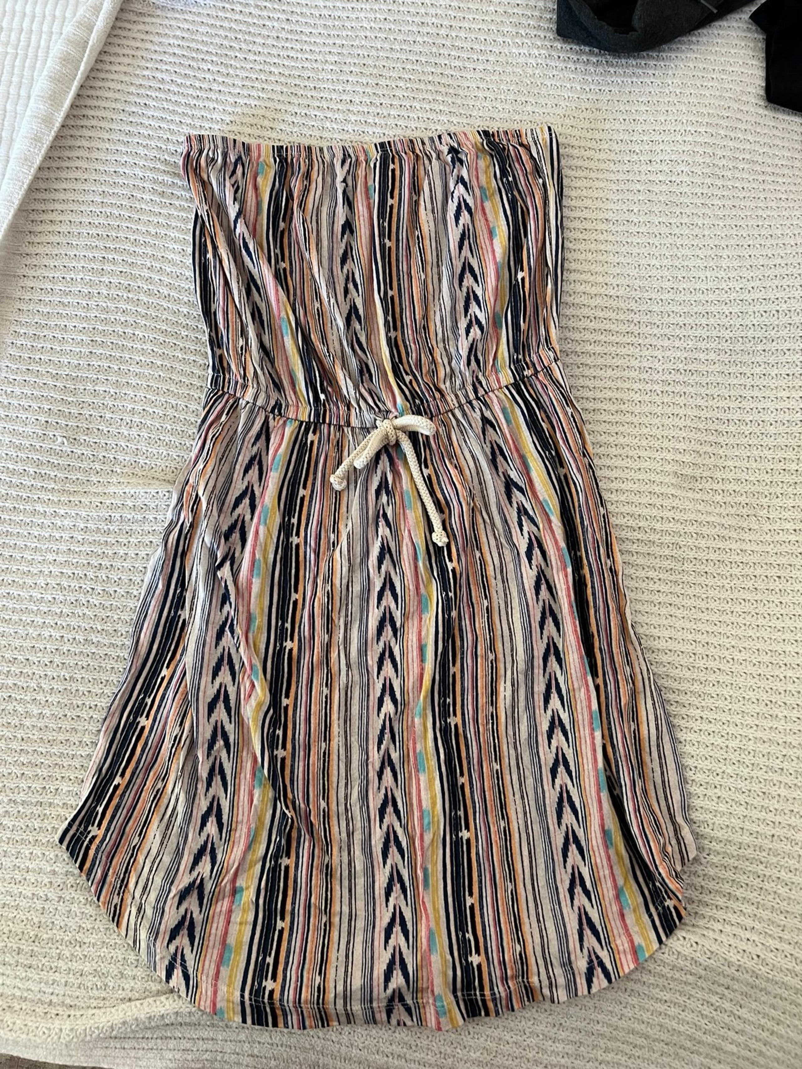 Billabong strapless cotton dress/ swim coverup