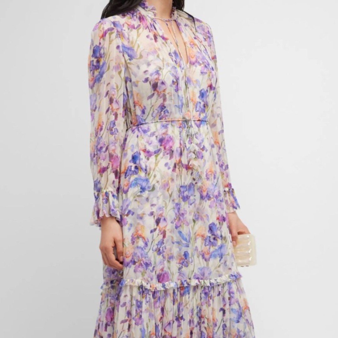 Zimmermann Tama Floral Midi Dress New
