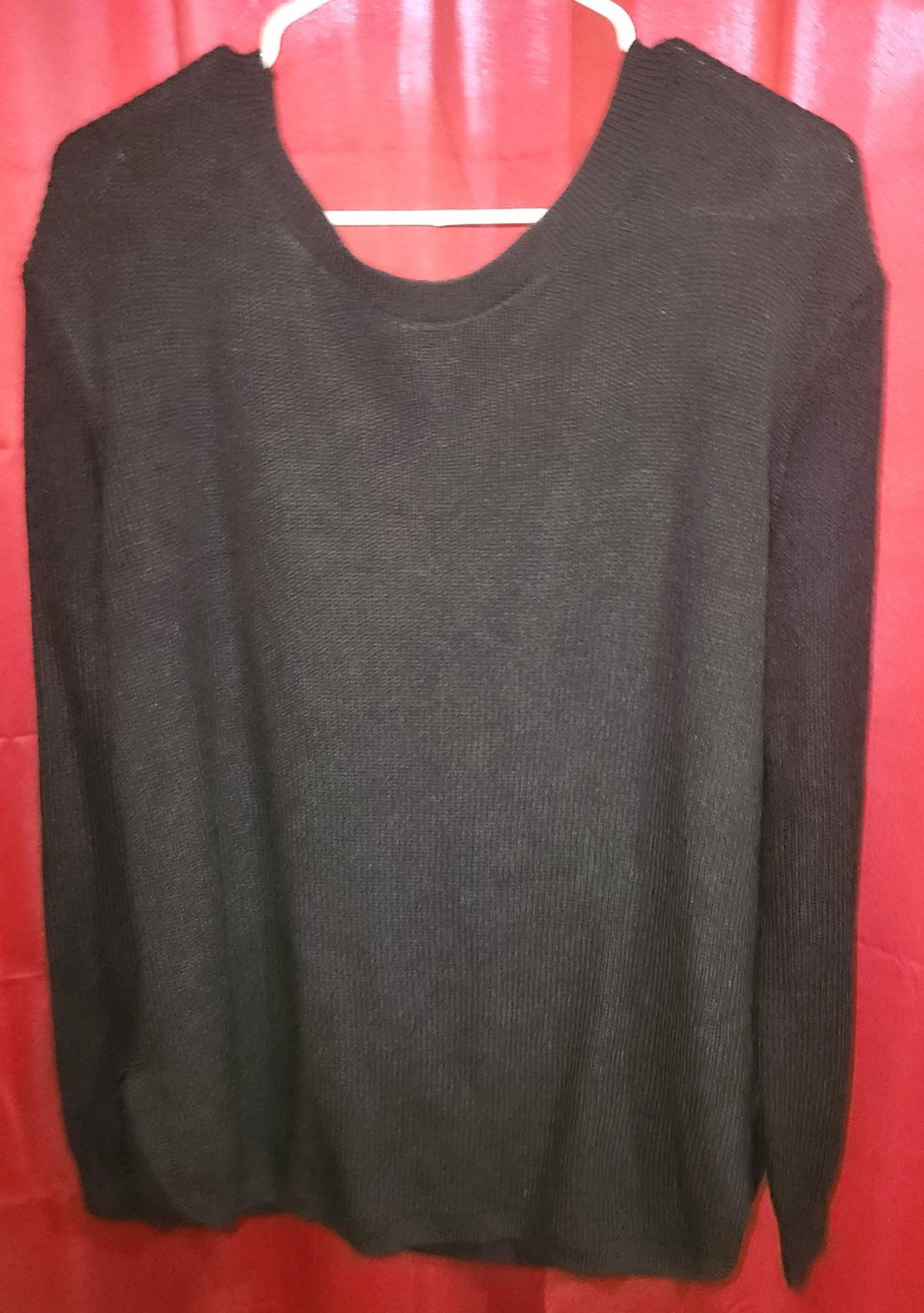 Womens long sleeve black sweater