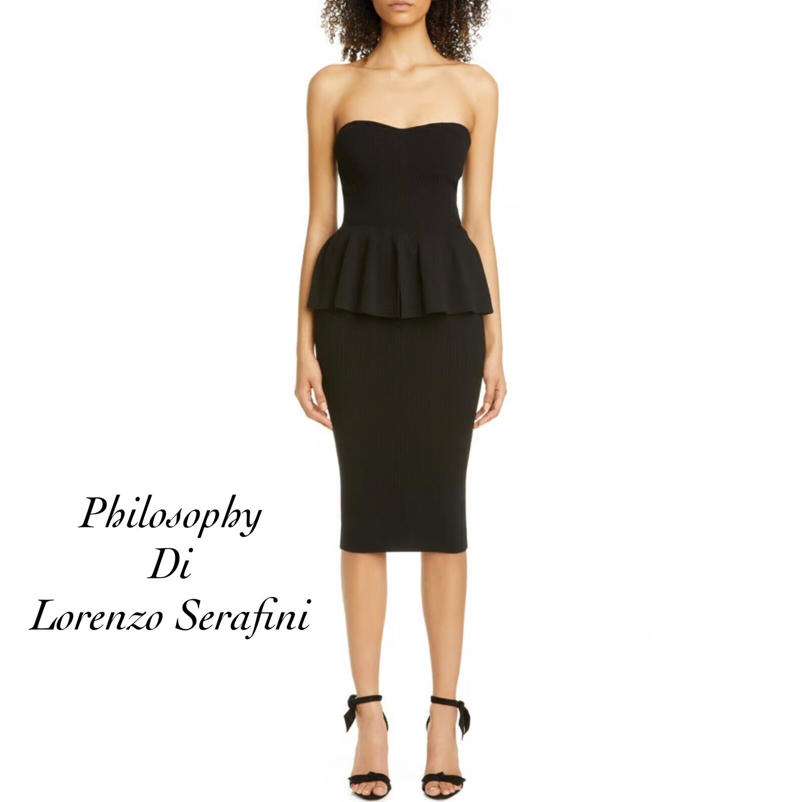 ワンピース PHILOSOPHY DI LORENZO SERAFINI Woman Dress Black 04865702 Philosophy Di Lorenzo Serafini Dress in Black | Lyst