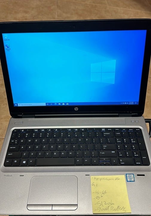 HP ProBook 650 G2 Laptop - i5 6th Gen, 8GB RAM, 512GB HDD