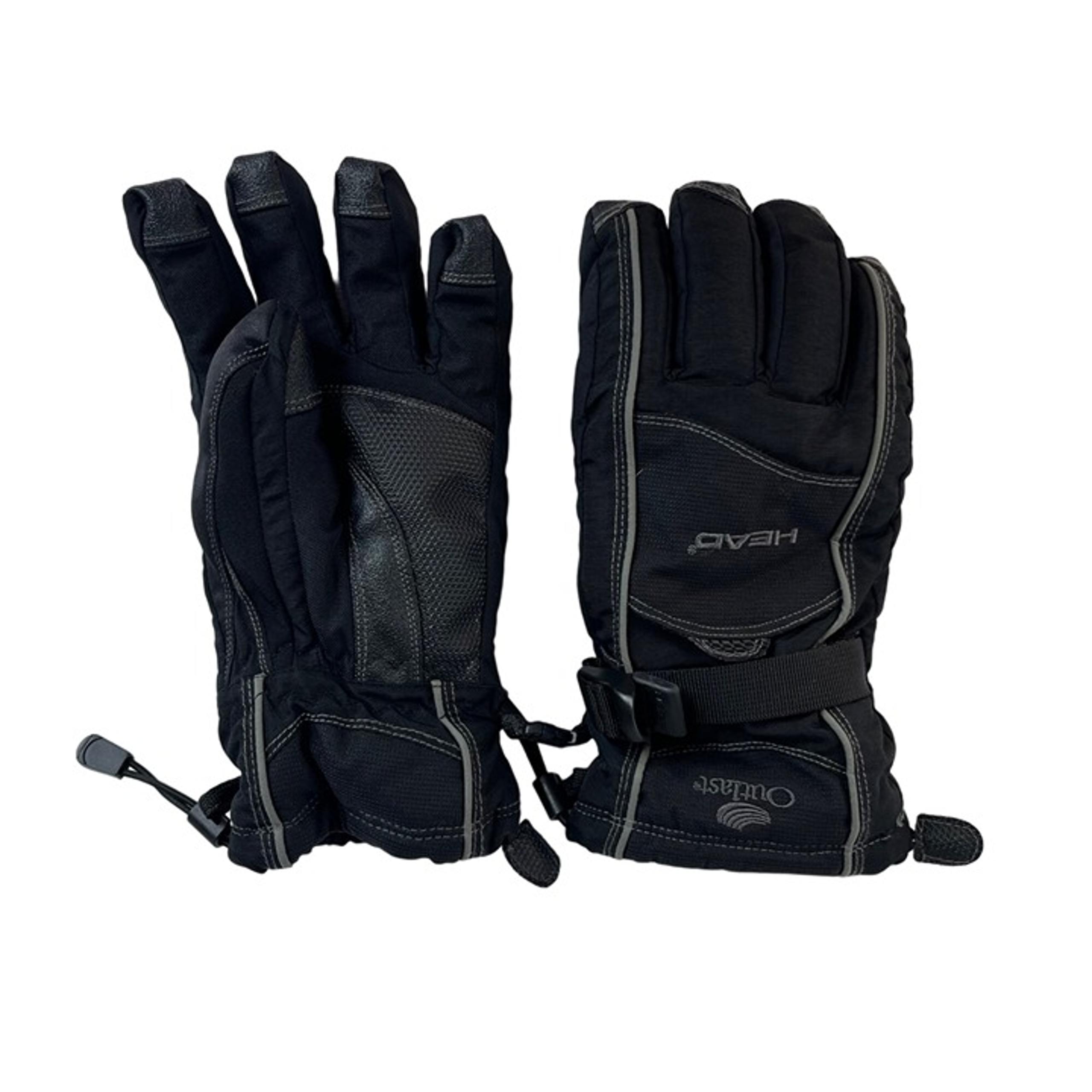 HEAD Mens Outdoor Gloves Waterproof Breathable Black Size Small