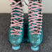 Sure-Grip Quad Roller Skate Blue Stardust Glitter Size 5