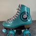 Sure-Grip Quad Roller Skate Blue Stardust Glitter Size 5