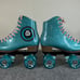 Sure-Grip Quad Roller Skate Blue Stardust Glitter Size 5