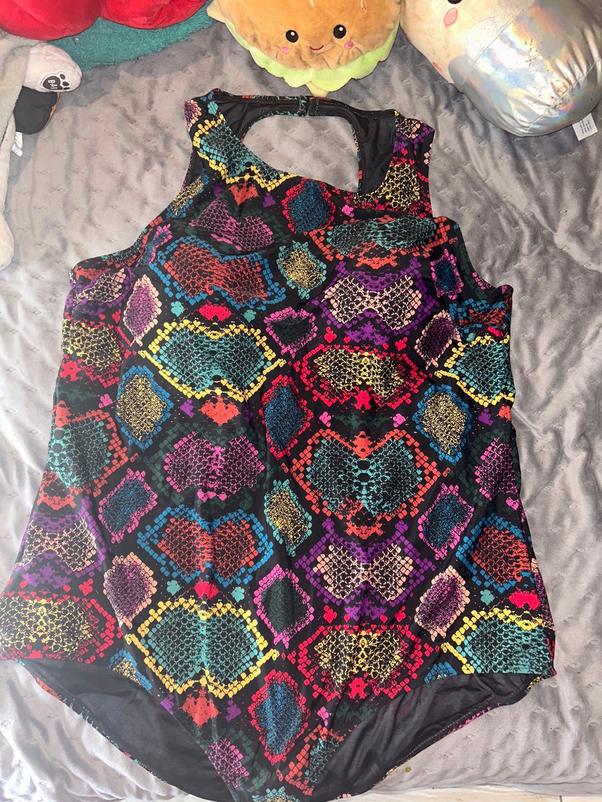 TORRID 4XL Rainbow Snakeprint One-Piece Bathing Suit