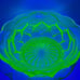 2 Uranium Glass Bowls