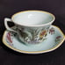 Lot of 12 Adams Calyx Ware Ming Jade Flat Cup Saucer 1974 England Hand Painted