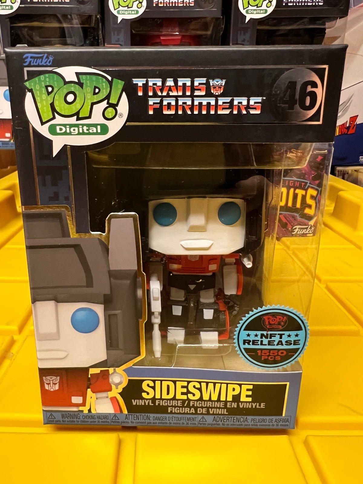 Funko Pop NFT TRANSFORMERS Sideswipe Super Rare Limited NFT RELEASE 1550 PC