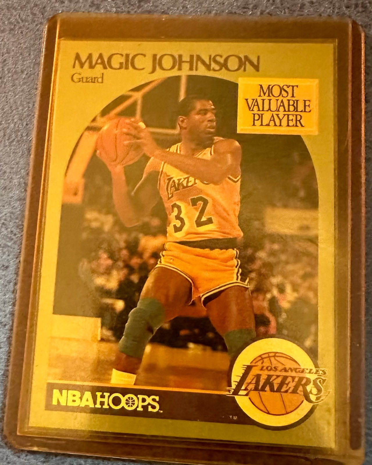 ✨Magic Johnson 1990 MVP NBA Hoops Card 157 Ultra Rare Star Grade Ready Authentic