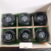NEW (6-PACK) JAGERMEISTER HEAVY DUTY GLASS GREEN LOGO SHOT GLASSES EMBOSSED SET