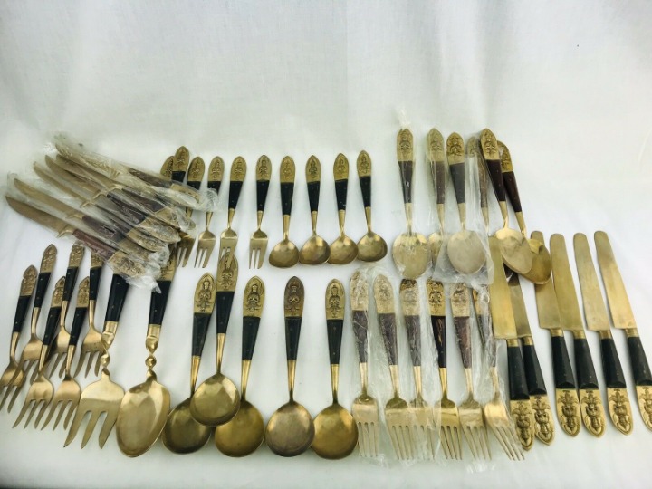 Siam Thailand Bronze Nickle Flatware