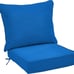 Amazon Basics UV Resistant Deep Seat Patio Seat and Back Cushion Set - Blue