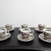 Yorkshire Staffordshire Hand engraved Ironstone #4405 6 Cups & 6 Saucers Set