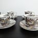 Yorkshire Staffordshire Hand engraved Ironstone #4405 6 Cups & 6 Saucers Set