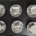 Yorkshire Staffordshire Hand engraved Ironstone #4405 6 Cups & 6 Saucers Set