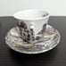 Yorkshire Staffordshire Hand engraved Ironstone #4405 6 Cups & 6 Saucers Set