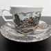 Yorkshire Staffordshire Hand engraved Ironstone #4405 6 Cups & 6 Saucers Set