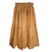 Vintage Checkered Gingham Skirt Orange Cherries Handmade XXS womens fIt flare