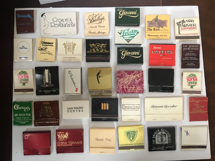 x35 Denver Colorado matchbooks restaurants hotels bars inns vintage souvenirs CO