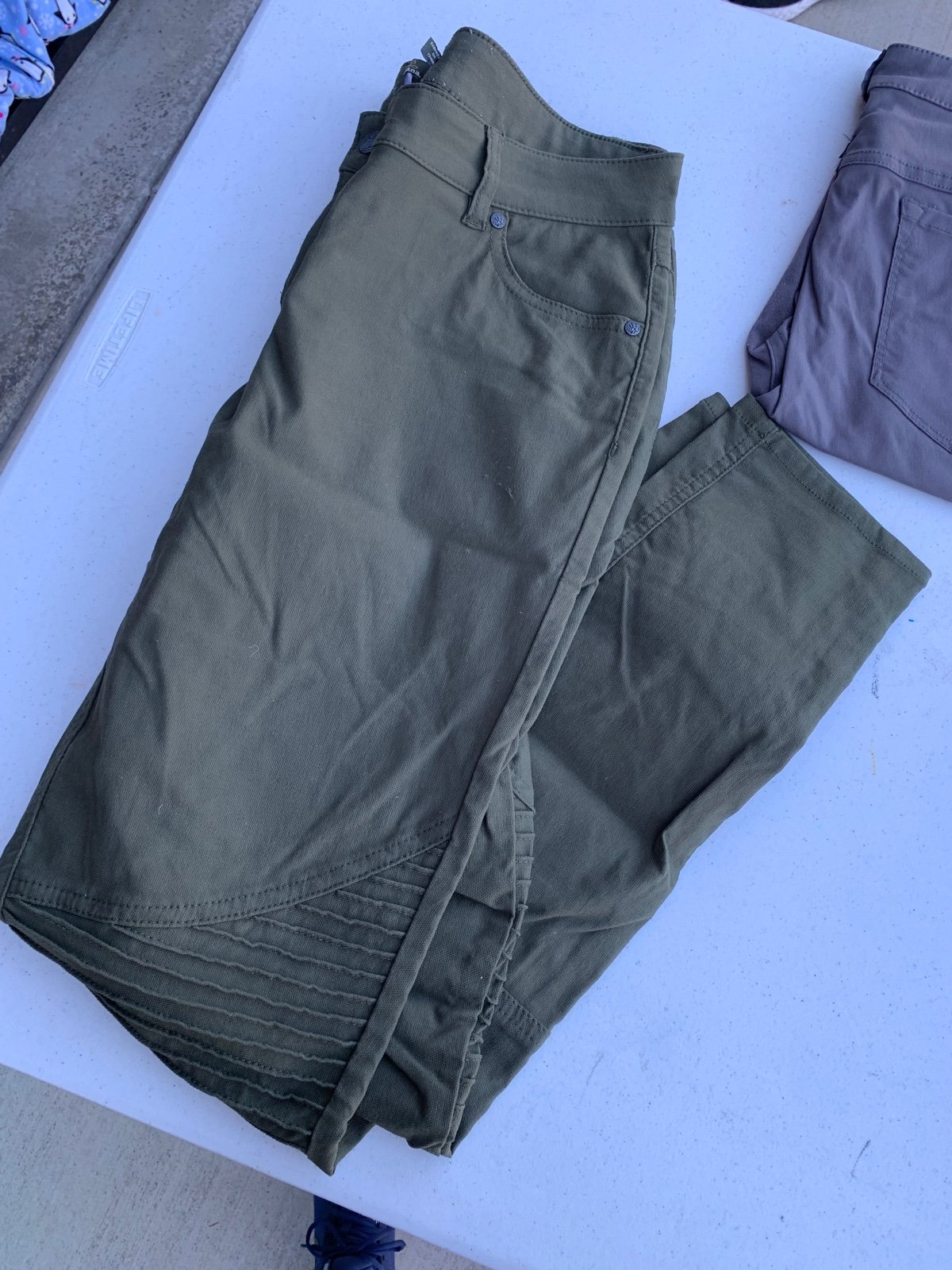 Prana womens Brenna Pant Cargo green 14 ribbed regular