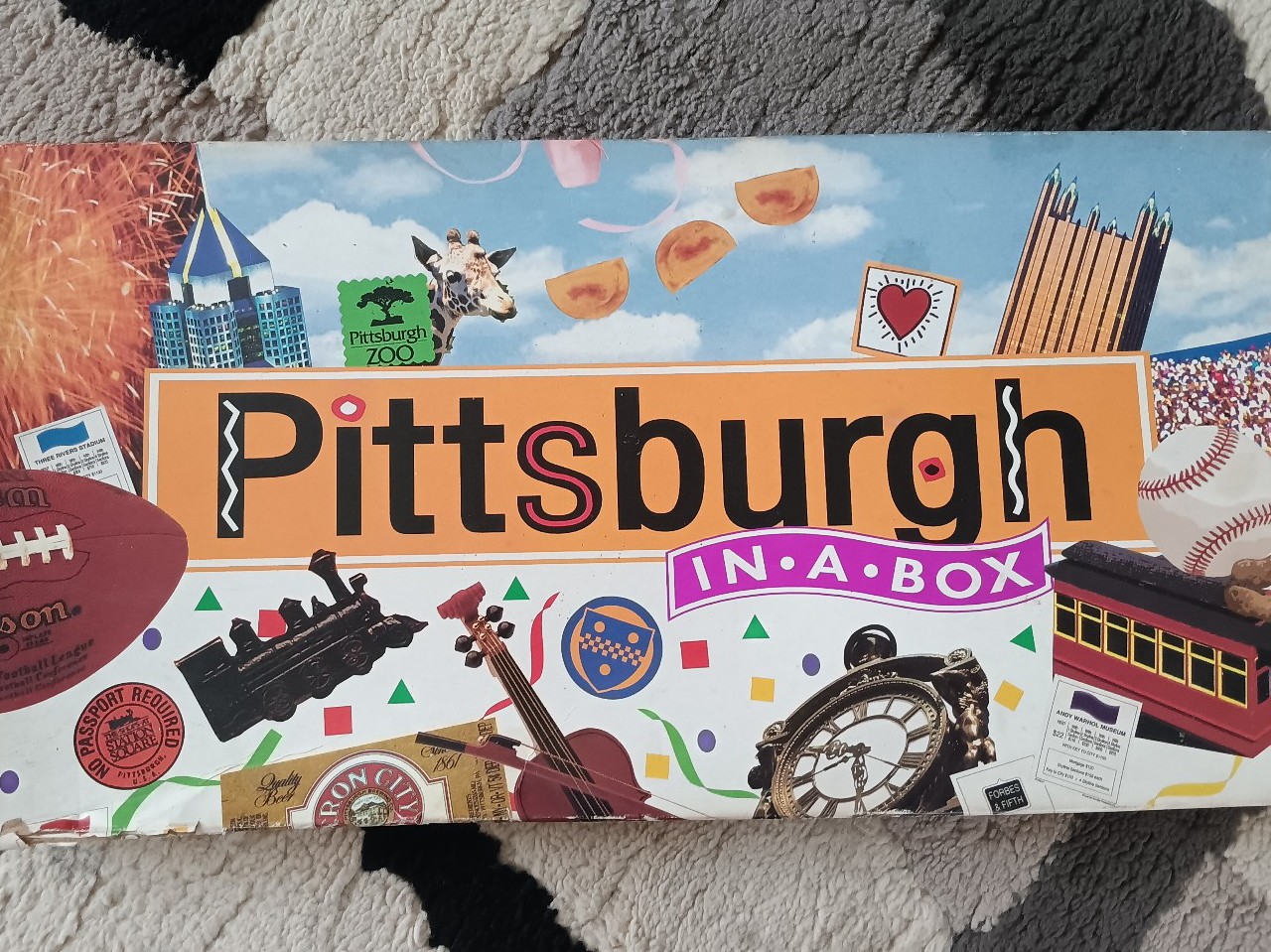 Pittsburgh in a box monopoly game