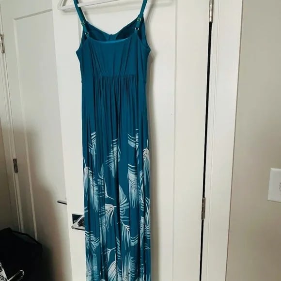 Soma Intimates - Ultimate Maxi Bra Dress, “Tropic Palm Ocean Depths” - small