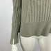 INHABIT Chunky Cotton Sweater Long Sleeve Knit Pullover Green Women Small 360