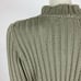 INHABIT Chunky Cotton Sweater Long Sleeve Knit Pullover Green Women Small 360
