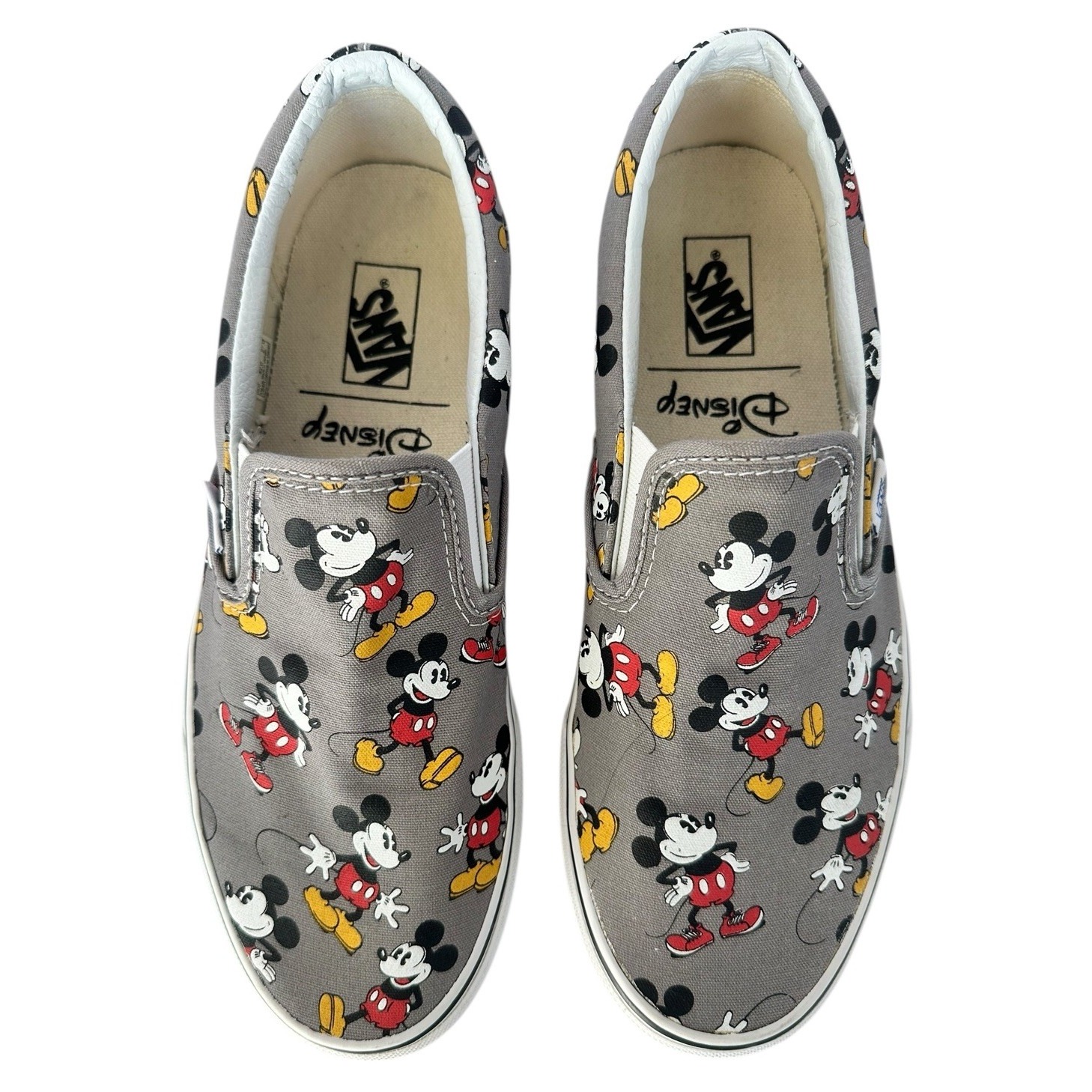 VANS Disney Authentic Mickey Mouse Colllab Mens 9 Women 10.5 Slip On EUR 42