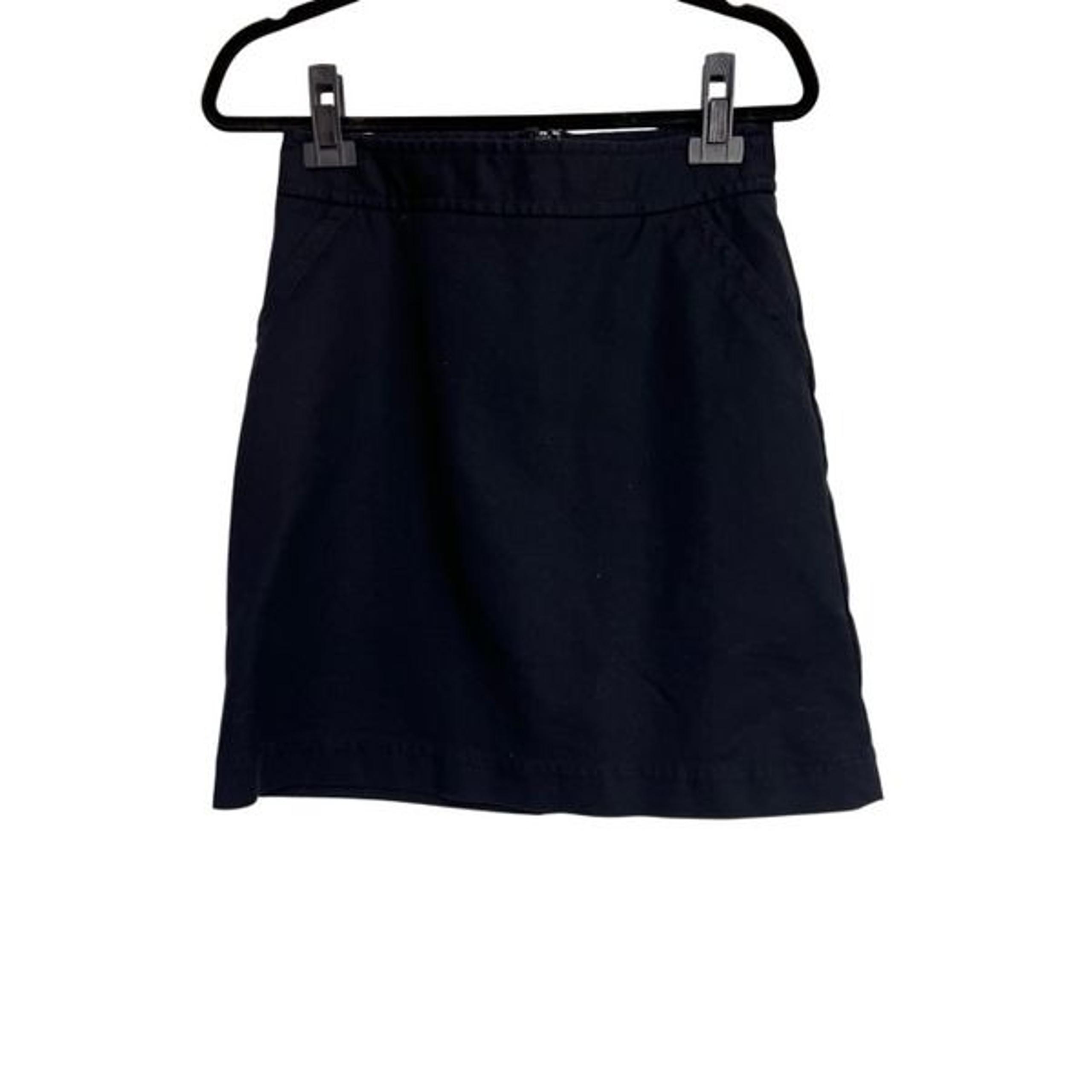 Banana Republic Skirt Womens Size 4 Black A-Line Stretch Career Casual Chic