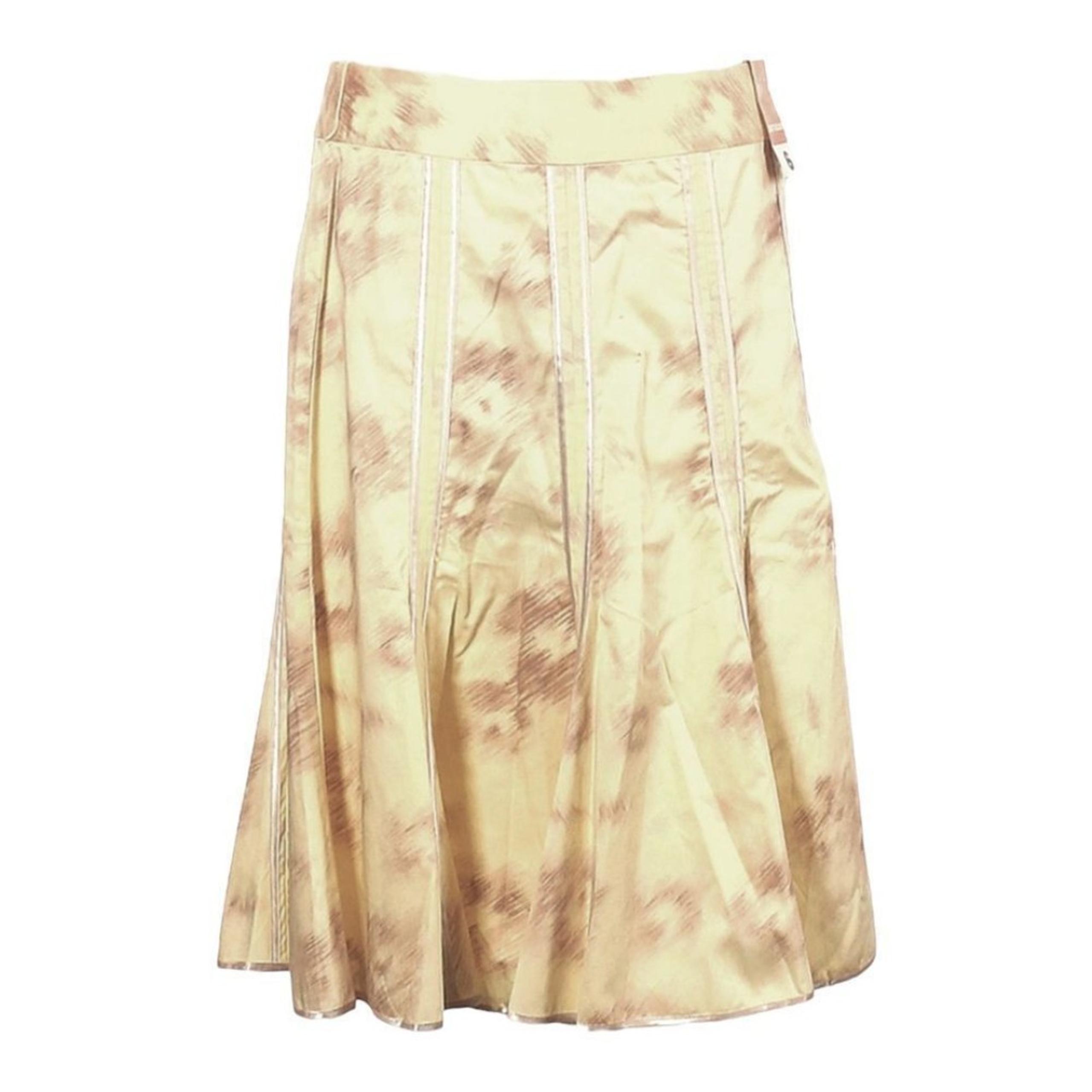 Old Navy Y2K 2006 Light Yellow A-Line Low Waist Midi Skirt Size 6 NWT
