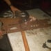 Vintage salon jacket holder