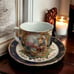 Vtg Limoges China Imperial Porcelain CobaltBlue Cup Saucer Replacement Rare Find