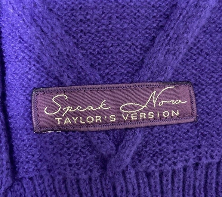 TAYLOR SWIFT OFFICIAL SPEAK NOW PURPLE CARDIGAN 3XL / 4XL NEW SEALED