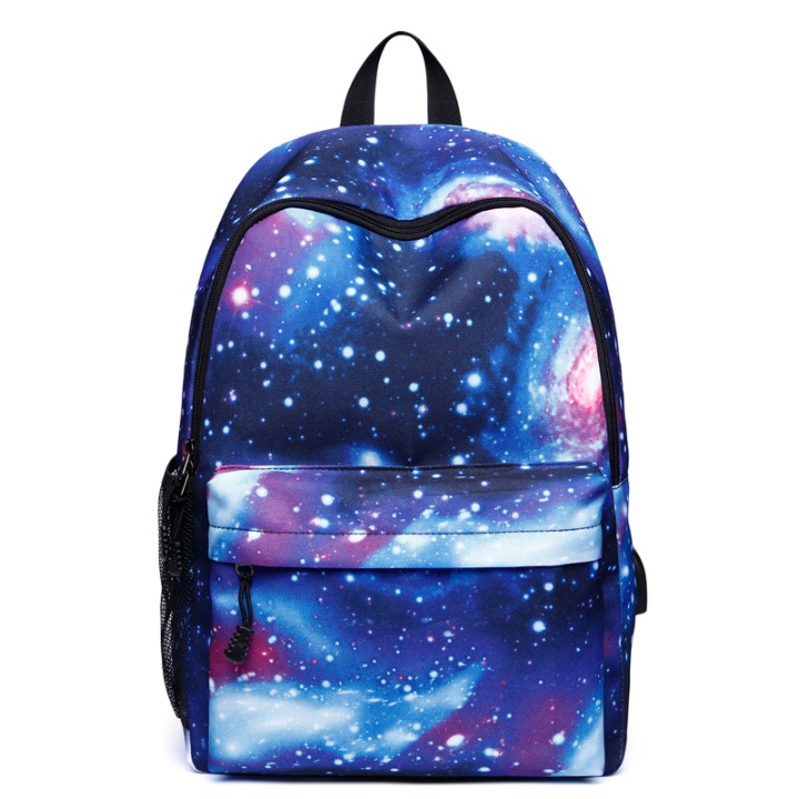 Galaxy Laptop Backpack Bookbag with USB Charging Port School College Students