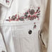 NOS Denim & Company Denim Jacket Size 3X Beige denim embroidered beaded