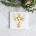 Set of 4 Cross Ceramic Coasters