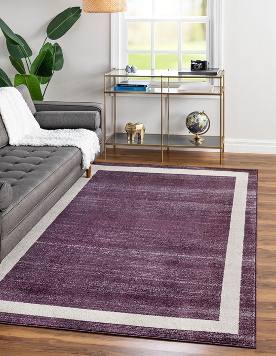 4' x 6' New Purple Nice And Soft Area Rug 69605