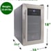 Nutrichef Cigar Humidor & Wine Cooler