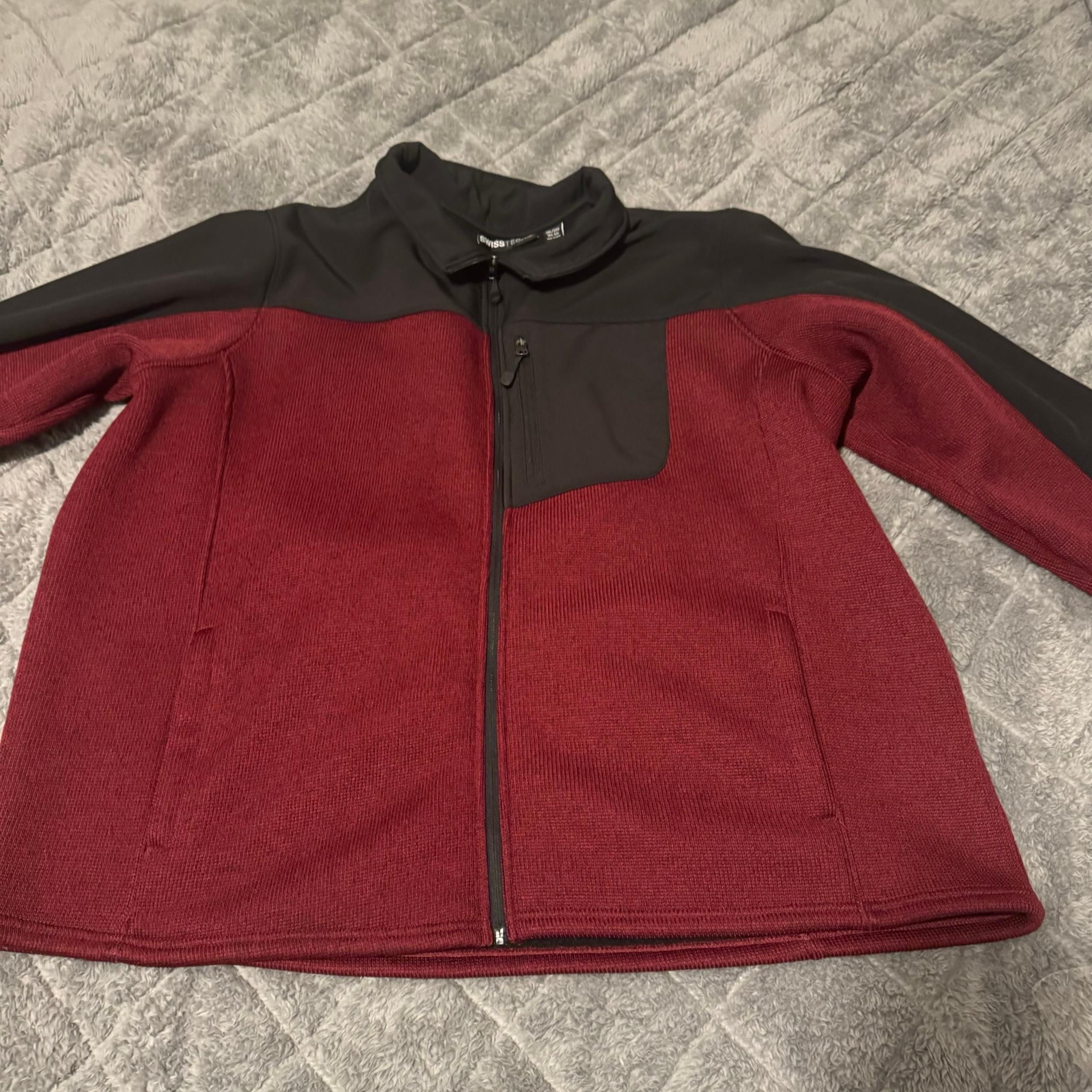 Swiss Tech Men’s 3X red and black fleece lined jacket
