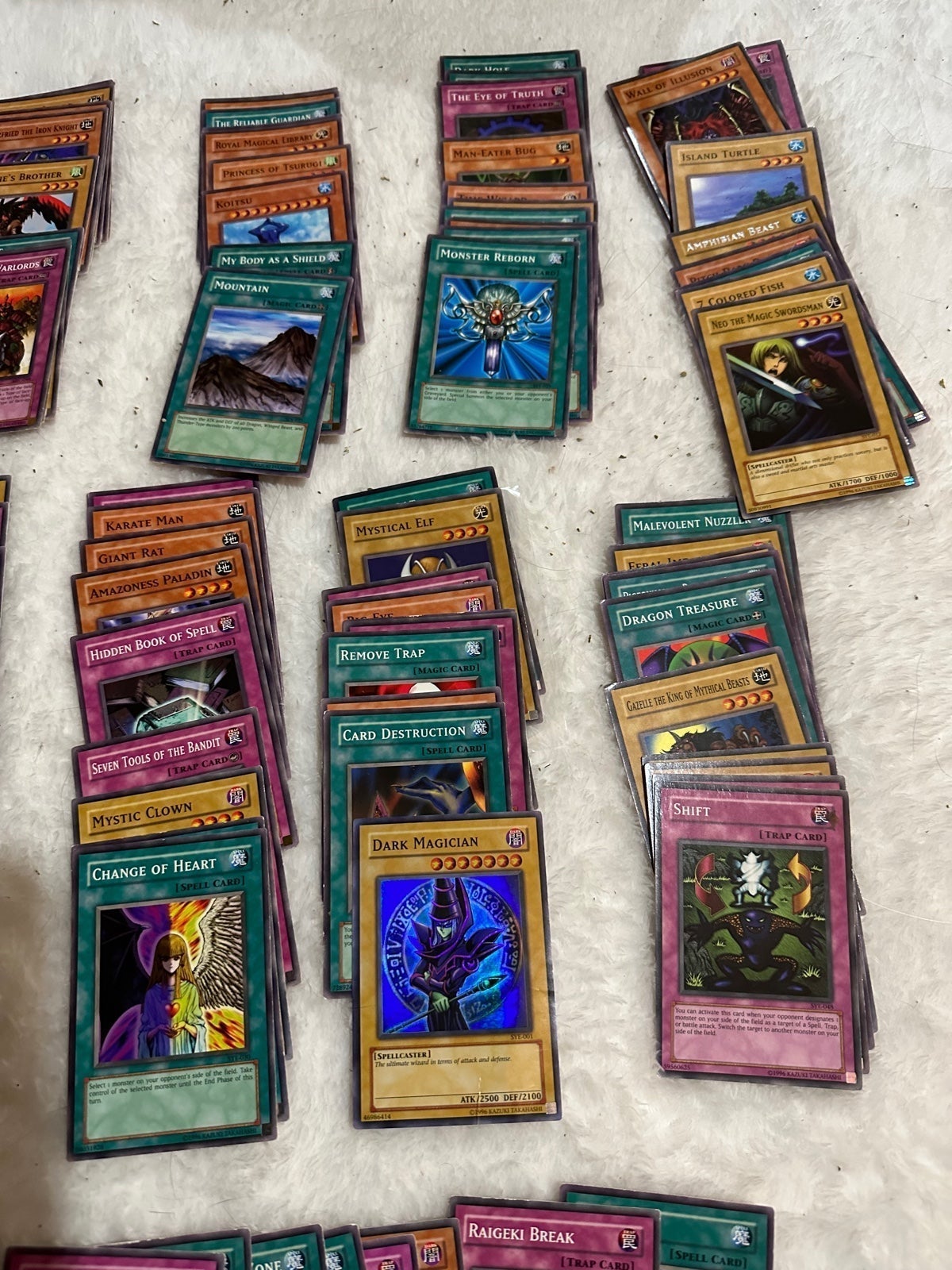 1996 Yu-Gi-Oh! Card Lot 112 Cards Single Cards