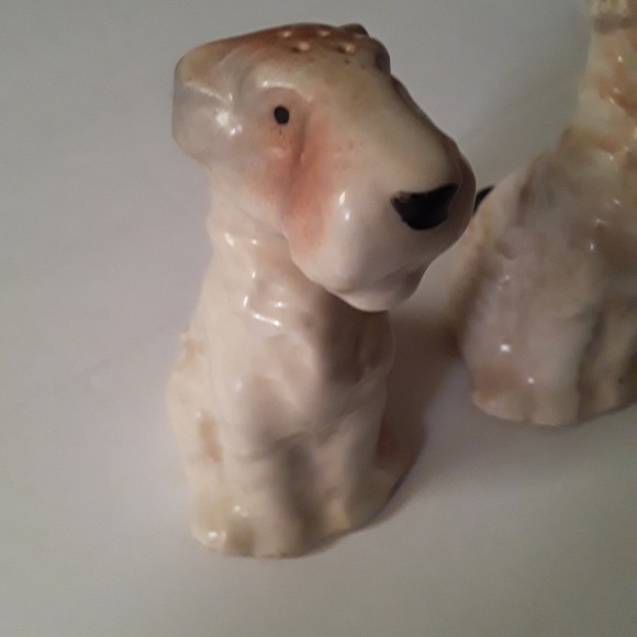 Vintage Terrier Dogs Slat and Pepper Shakers