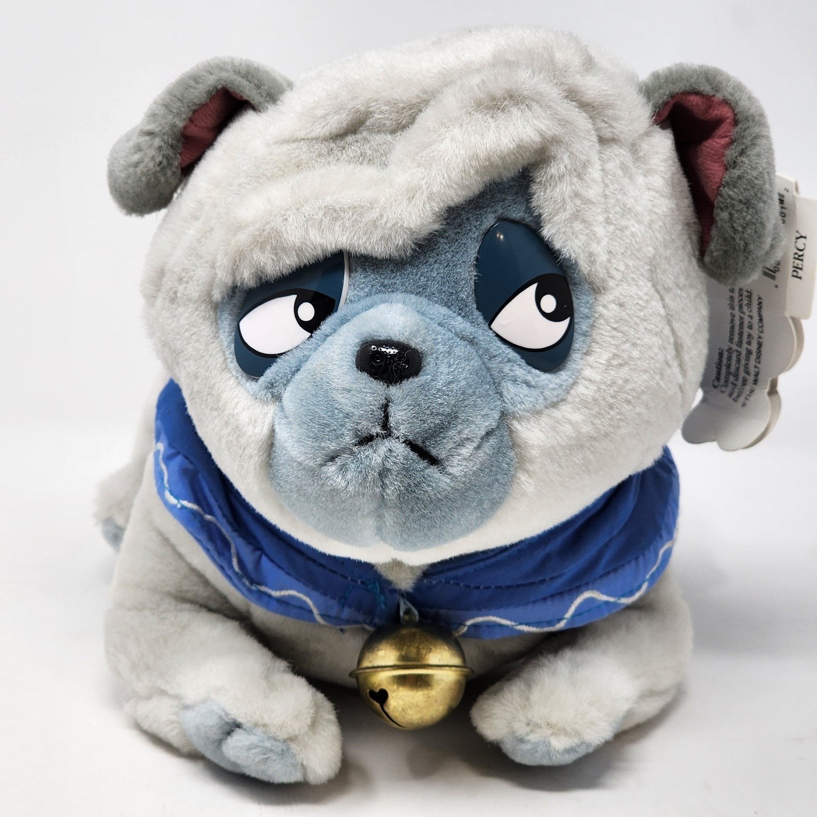 Vintage Percy from Pocahontas Plush Dog w/ Bell 9 High Moveable Head Disney NWT